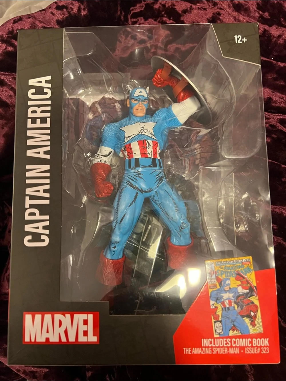 NIB McFarlane Toys- Marvel Captain America 1:6th Scale Posed 12